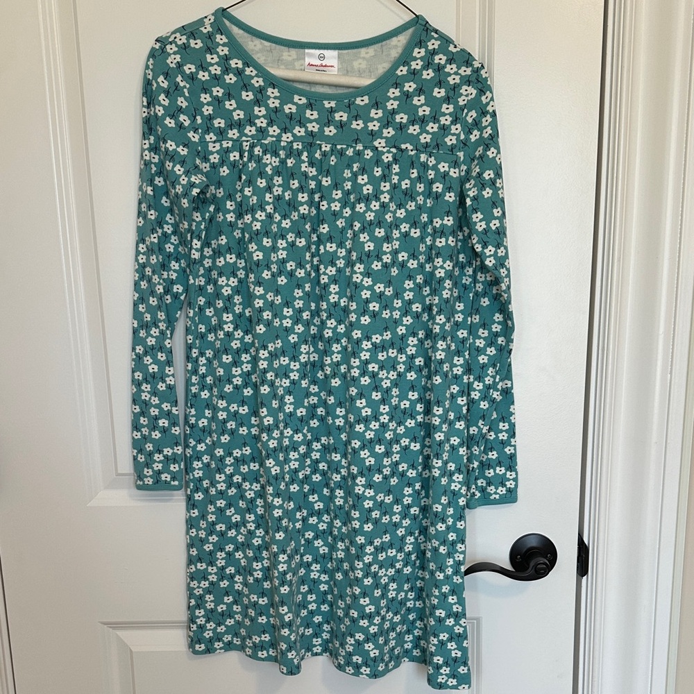Hanna Andersson Blue Floral Kids Dress